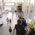 On an escalator in Stansted airport, The Volcanoes of Lanzarote, Canary Islands, Spain - 27th October 2021