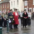 The mayor of Eye and an RAF dude, The GSB and Remembrance Day Parades, Eye and Botesdale, Suffolk - 14th November 2021