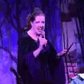 Suzanne sings an evil song, Dove Players' Trouble in Pantoland, Eye Community Centre, Suffolk - 11th December 2021