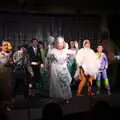 There's an all-cast singing moment, Dove Players' Trouble in Pantoland, Eye Community Centre, Suffolk - 11th December 2021