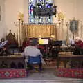 The GSB sets up at St. Mary's in Thornham, GSB Carols and Beer With the Lads, Thornham and Thorndon, Suffolk  - 18th December 2021