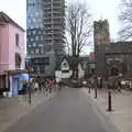 Looking down to Westlegate, Scooters and a Bit of Christmas Shopping, Eye and Norwich, Norfolk - 23rd December 2021