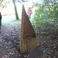 A curious brick throne in the woods, A Visit to Blickling Hall, Aylsham, Norfolk - 9th January 2022