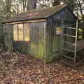 A near-derelict shed in the woods, A Visit to Blickling Hall, Aylsham, Norfolk - 9th January 2022