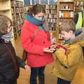 Harry buys a book, A Visit to Blickling Hall, Aylsham, Norfolk - 9th January 2022