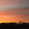 Sunset over the side field, A Visit to Blickling Hall, Aylsham, Norfolk - 9th January 2022