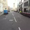 A million parked bikes on Queen Street Place, The Last Trip to the SwiftKey Office, Paddington, London - 23rd February 2022