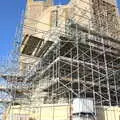Orford Castle has a major scaffolding job on, A Trip to Orford Castle, Orford, Suffolk - 26th February 2022