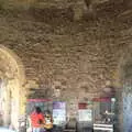 Isobel and Harry in the lower hall, A Trip to Orford Castle, Orford, Suffolk - 26th February 2022