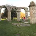 Isobel roams around the 12th Century Chancel, A Trip to Orford Castle, Orford, Suffolk - 26th February 2022