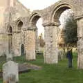 Fred does hide and seek with Harry, A Trip to Orford Castle, Orford, Suffolk - 26th February 2022