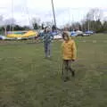 Isobel and Harry roam around, Weybread Pits and a Sunday Walk, Brome, Suffolk - 6th March 2022