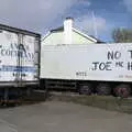 Derelict trailers say no to Joe McHugh, Greencastle, Doagh and Malin Head, County Donegal, Ireland - 19th April 2022