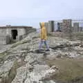 Harry walks around on the rocks, Greencastle, Doagh and Malin Head, County Donegal, Ireland - 19th April 2022