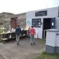 The boys scope out the Curiosity Stop, Greencastle, Doagh and Malin Head, County Donegal, Ireland - 19th April 2022