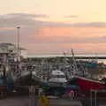 Sunset over Greencastle harbour, Greencastle, Doagh and Malin Head, County Donegal, Ireland - 19th April 2022