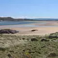 An empty wide beach at Doagh, Greencastle, Doagh and Malin Head, County Donegal, Ireland - 19th April 2022