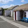 Traditional thatched cottages at the Famine museum, Greencastle, Doagh and Malin Head, County Donegal, Ireland - 19th April 2022