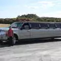 Harry stands next to the stretch limo, Greencastle, Doagh and Malin Head, County Donegal, Ireland - 19th April 2022