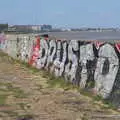 More tags on a sea wall by the DART, Blackrock North and South, Louth and County Dublin, Ireland - 23rd April 2022