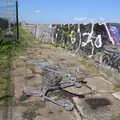 A little shopping trolley is abandoned, Blackrock North and South, Louth and County Dublin, Ireland - 23rd April 2022