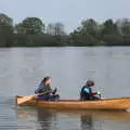 Isobel and Fred paddle around, The Canoe's First Outing, Weybread Lake, Harleston - 1st May 2022