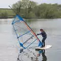 Isobel goes windsurfing, The Canoe's First Outing, Weybread Lake, Harleston - 1st May 2022