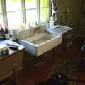 A large free-standing butler sink, A 1940s Timewarp, Site 4, Bungay Airfield, Flixton, Suffolk - 9th June 2022
