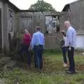 Clive grins as we enter another building, A 1940s Timewarp, Site 4, Bungay Airfield, Flixton, Suffolk - 9th June 2022