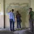The remains of a map of the USA, A 1940s Timewarp, Site 4, Bungay Airfield, Flixton, Suffolk - 9th June 2022