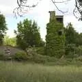 Ivy covers a tower, A 1940s Timewarp, Site 4, Bungay Airfield, Flixton, Suffolk - 9th June 2022