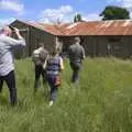 We stride off to another building, A 1940s Timewarp, Site 4, Bungay Airfield, Flixton, Suffolk - 9th June 2022