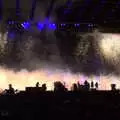 There's a wall of pyrotechnics, The Killers at Carrow Road, Norwich, Norfolk - 9th June 2022