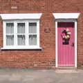 A nice wreath on a door, Pizza at the Village Hall, Brome, Suffolk - 24th June 2022