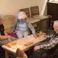 Old Man West plays dominoes, Pizza at the Village Hall, Brome, Suffolk - 24th June 2022