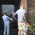 Harry helps Grandad in with his shopping, A July Miscellany, Diss, Eye and Norwich - 23rd July 2022