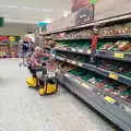 Harry helps Grandad with his shopping in Morrisons, Art at The Bank, Eye, Suffolk - 17th August 2022