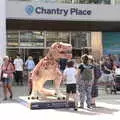 A Chantry Place dinosaur, A Norwich Trip, and Rob Folkard and Jo at The Bank, Eye, Suffolk - 20th August 2022