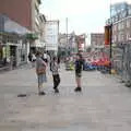 The gang wait near Marks and Spencer, A Norwich Trip, and Rob Folkard and Jo at The Bank, Eye, Suffolk - 20th August 2022