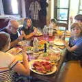 Harry looks over as we have a spot of lunch, A Day by the Pool and a Festival Rehearsal, Arezzo, Italy - 3rd September 2022