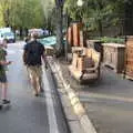 We walk past a load of cool antique furniture, A Day by the Pool and a Festival Rehearsal, Arezzo, Italy - 3rd September 2022