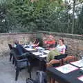 Dinner in the pizzeria's garden area, A Day by the Pool and a Festival Rehearsal, Arezzo, Italy - 3rd September 2022