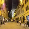 A stream of people head up to Piazza Grande, A Day by the Pool and a Festival Rehearsal, Arezzo, Italy - 3rd September 2022