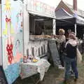 The Fish Hut van, next to our queue, The Aldeburgh Food Festival, Snape Maltings, Suffolk - 25th September 2022