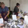 The dudes from Woodbridge kitchen shop are there, The Aldeburgh Food Festival, Snape Maltings, Suffolk - 25th September 2022