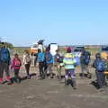 Harry's pack head off into Walberswick, Harry's Scout Hike, Walberswick and Dunwich, Suffolk - 9th October 2022