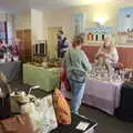 Isobel browses stuff in a craft fair, Harry's Scout Hike, Walberswick and Dunwich, Suffolk - 9th October 2022