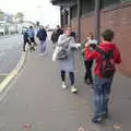 We eat chips as we walk bvack to the car, A Trip to Landguard Fort, Felixstowe, Suffolk - 16th October 2022