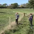 Harry looks at the hairy cows, A Few Hours at Alton Water, Stutton, Suffolk - 22nd October 2022