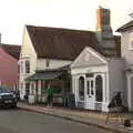 Isobel looks in another shop window, A Postcard from Flatford and Dedham, Suffolk and Essex, 9th November 2022